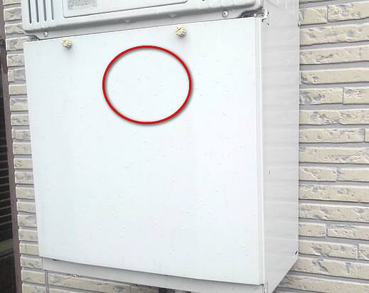 ドロバチ駆除給湯器
